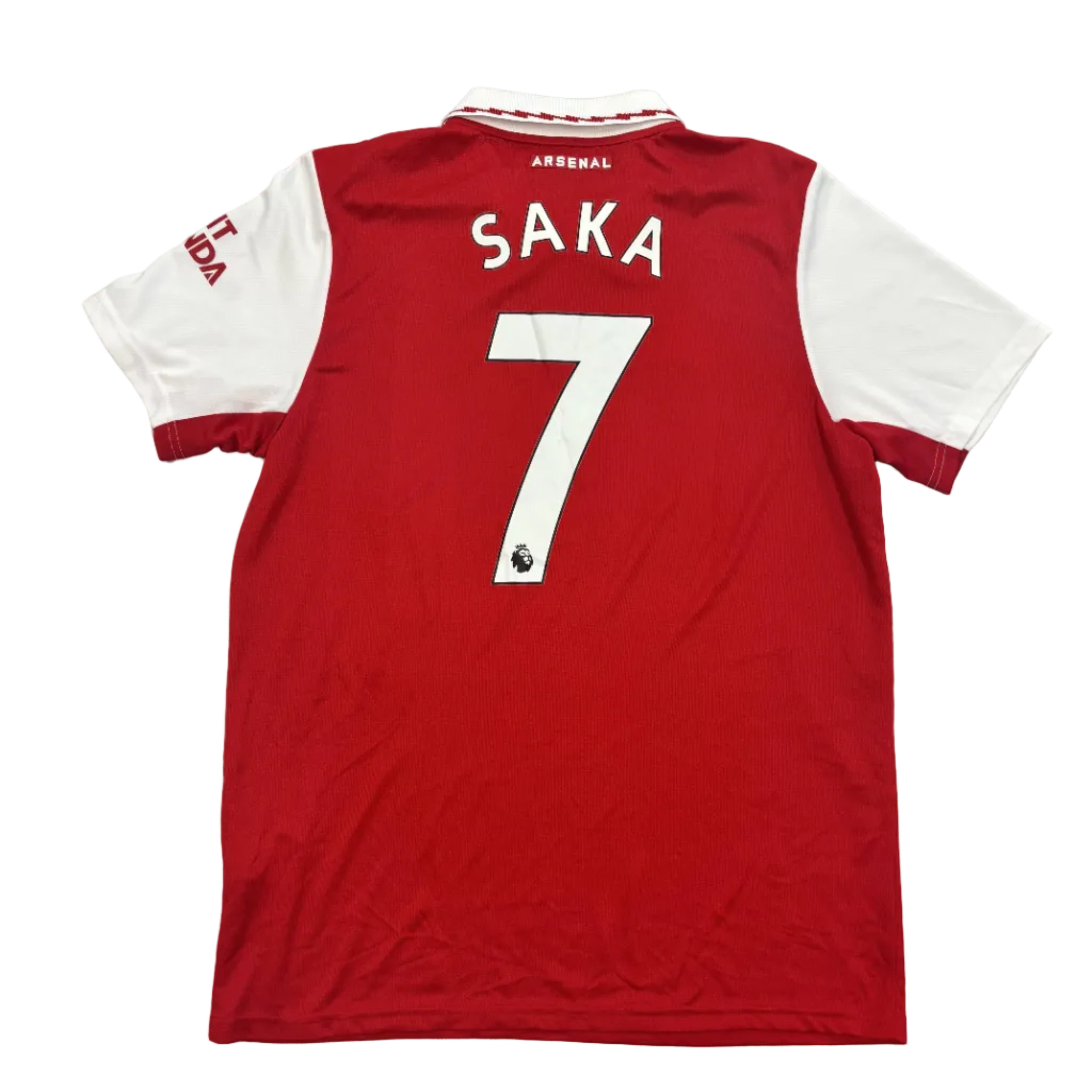 Arsenal 2022-23 Saka Home Kit Adidas (L) Excellent