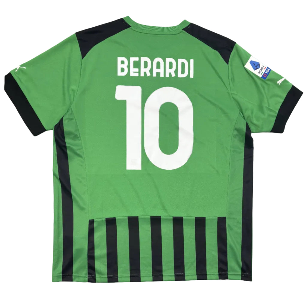 Green sports jersey with 'BERARDI' and number '10' on a white background