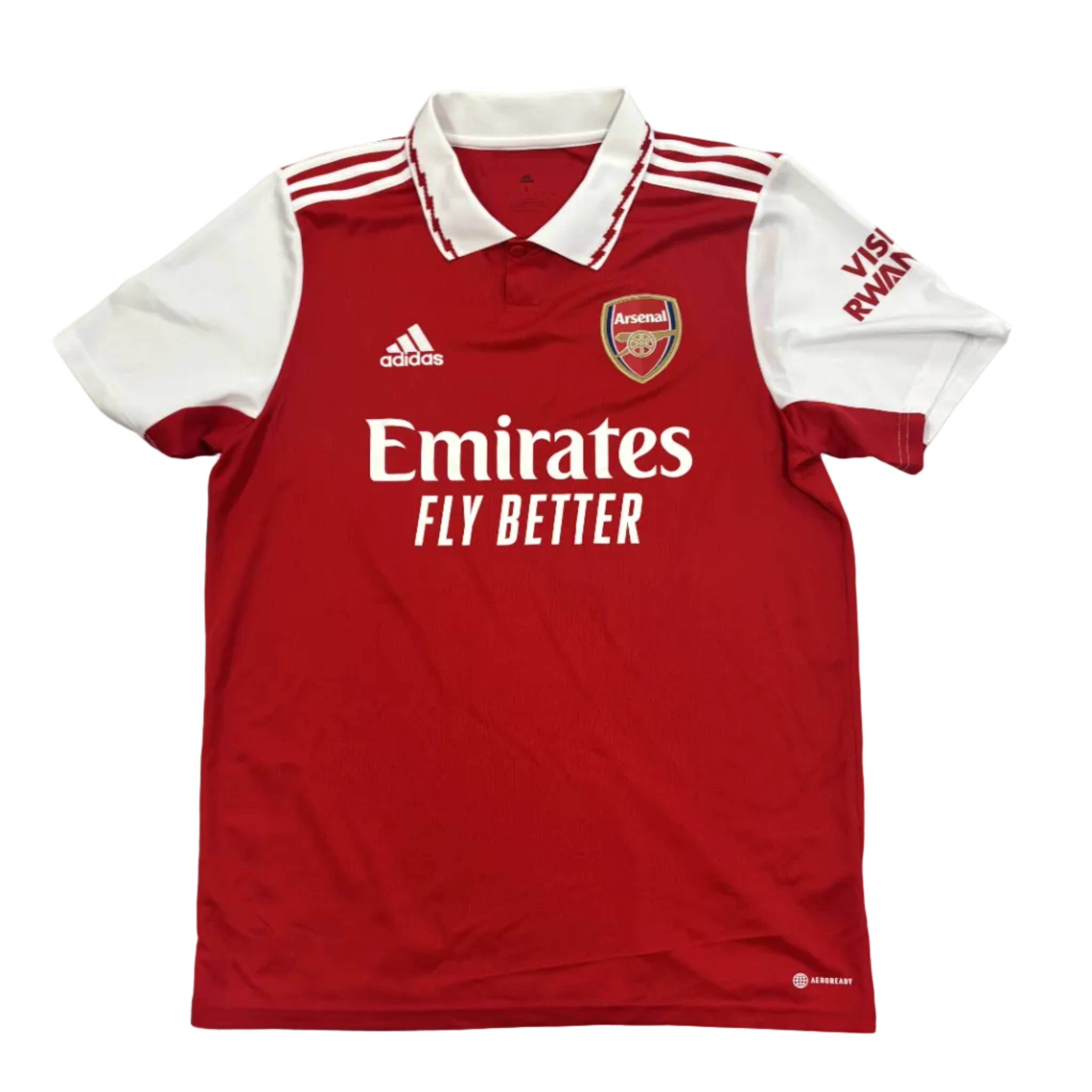 Arsenal 2022-23 Saka Home Kit Adidas (L) Excellent