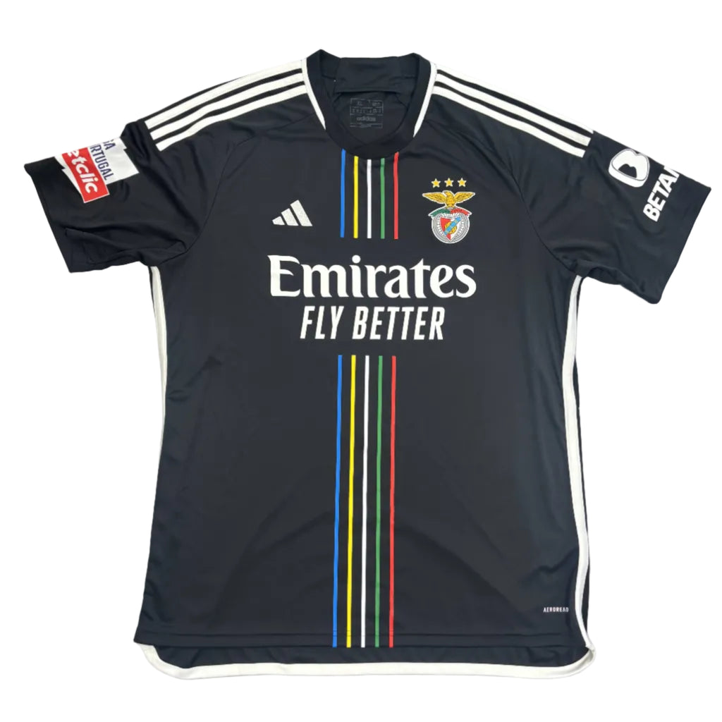 Benfica 2023-24 David Neres Away Kit Adidas (XL) Very Good