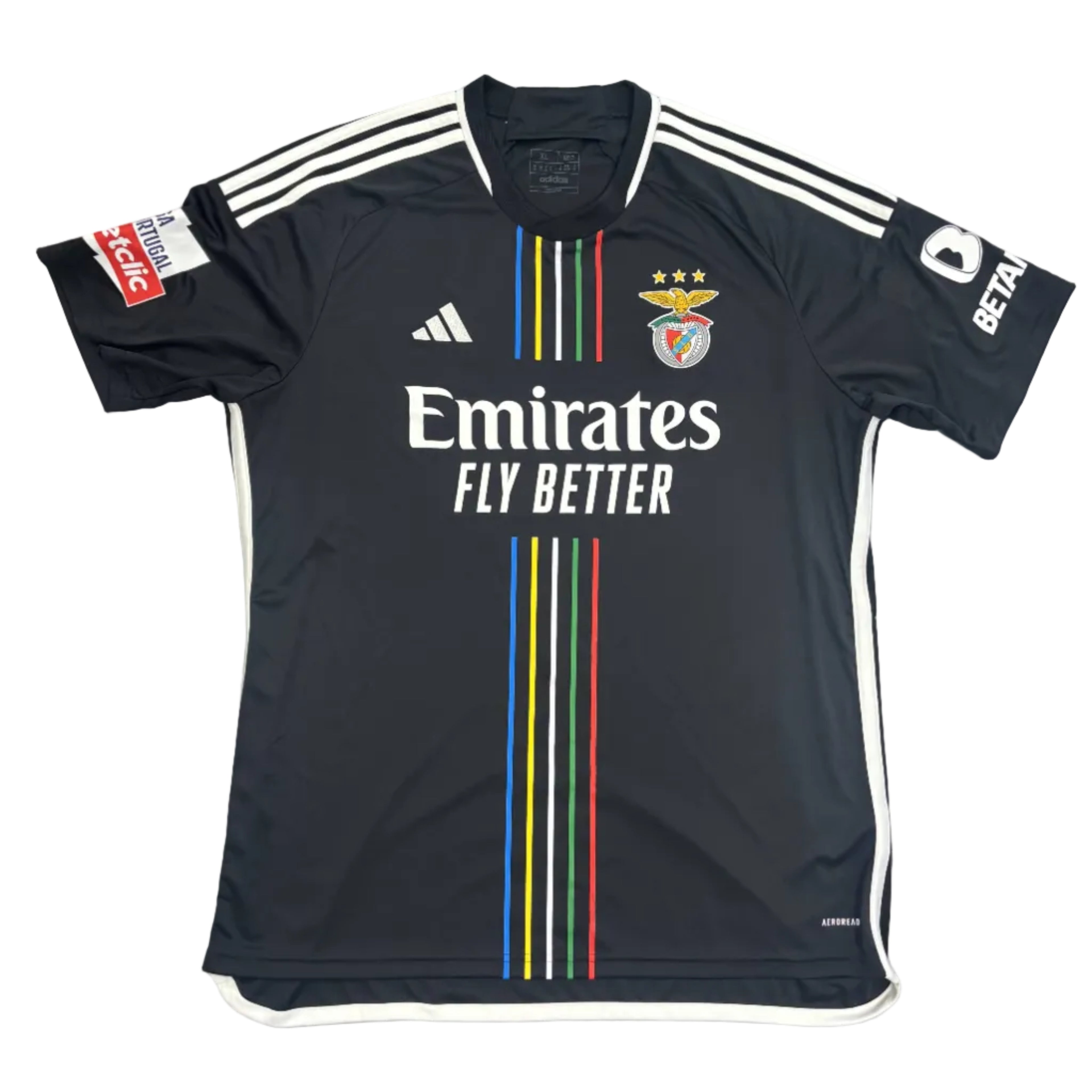 Benfica 2023-24 David Neres Away Kit Adidas (XL) Very Good